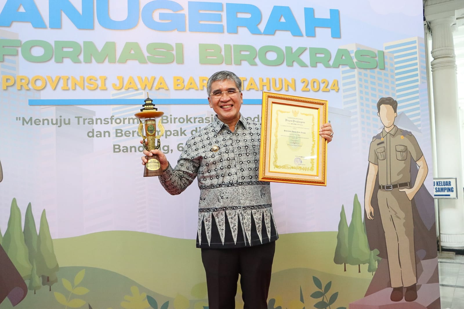 Kota Cimahi Mendapat Penghargaan The Best Improvement Dalam Anugerah Reformasi Birokrasi Provinsi Jawa Barat