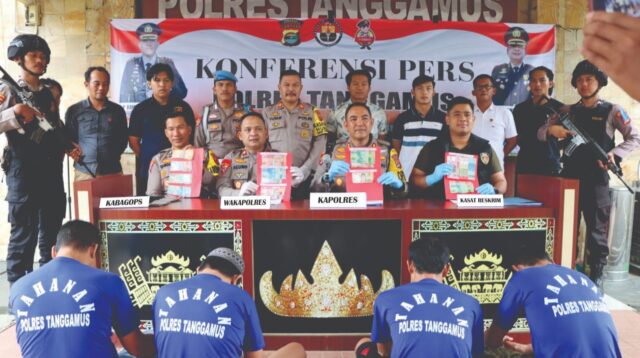 Selama Januari dan Februari 2024, Polres Tanggamus Ungkap 20 Kasus dengan 32 Tersangka
