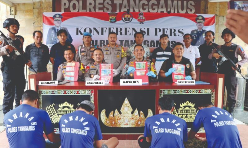 Selama Januari dan Februari 2024, Polres Tanggamus Ungkap 20 Kasus dengan 32 Tersangka