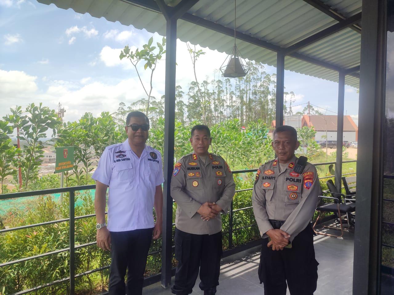 Kunjungan Kerja Staf Khusus INKOPPOL Mabes Polri ke Pembangunan IKN di Kecamatan Sepaku, Kabupaten Penajam Paser Utara