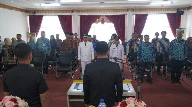 Akhirnya, Kepala Pekon Sinarjawa Misno, diberhentikan Pj. Bupati Tanggamus