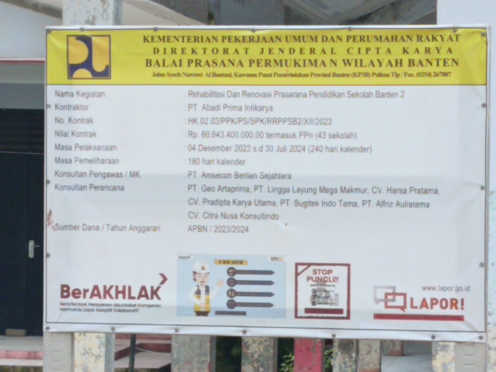 Berbau Korupsi, Praktisi Hukum Banten Soroti Anggaran 60 Milyar Lebih Rehabilitasi Prasarana Pendidikan Salah Satunya di SDN Pagelaran 2