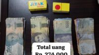 Tim Rajawali Polres Bontang Ciduk 5 Orang Pemain Judi