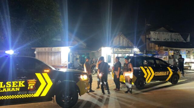 Antisipasi Balap Liar, Polsek Palaran Melaksanakan Patroli Gabungan