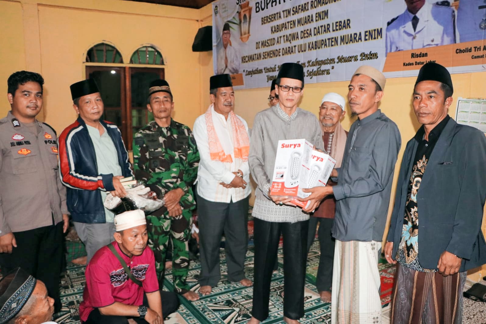Plt. Asisten III Awali Safari Ramadan 1445 H di Desa Datar Lebar, Semende Darat Ulu