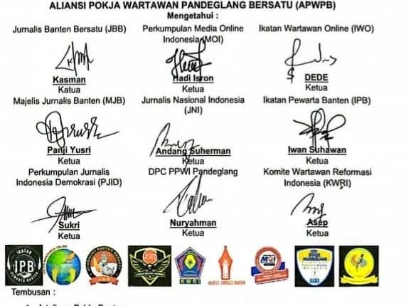 APWPB Gabungan dari Organisasi JNI Group Kepung DPUPR Banten Soal Proyek Tanjakan Bangangah