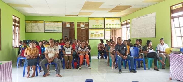 Babinsa Hadiri Rapat Musdes Tentang Penetapan APBDes TA 2024 Di Wilayah Binaan