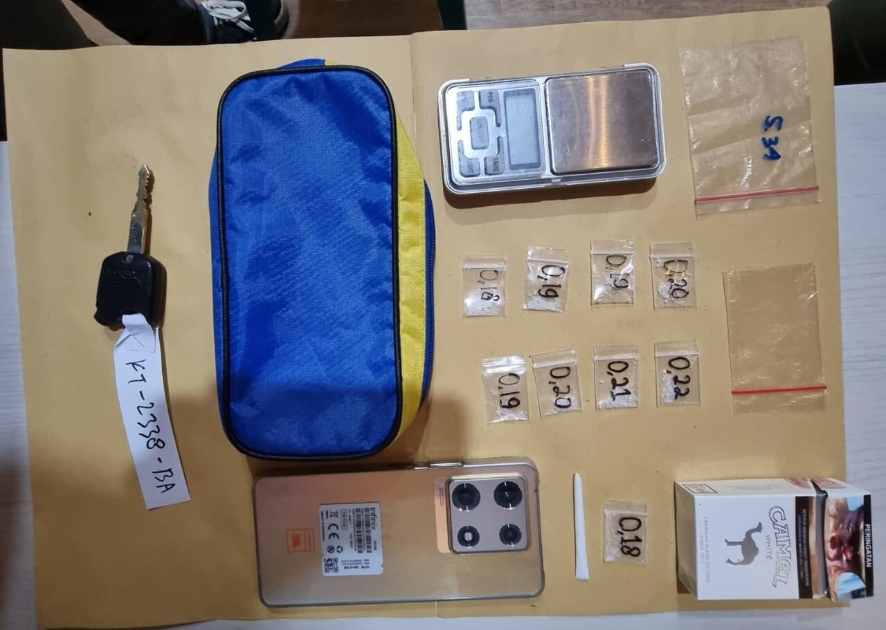 Satuan Reserse Narkoba Polresta Samarinda Amankan 1 Pelaku Penyalahgunaan Narkotika Jenis Sabu-Sabu