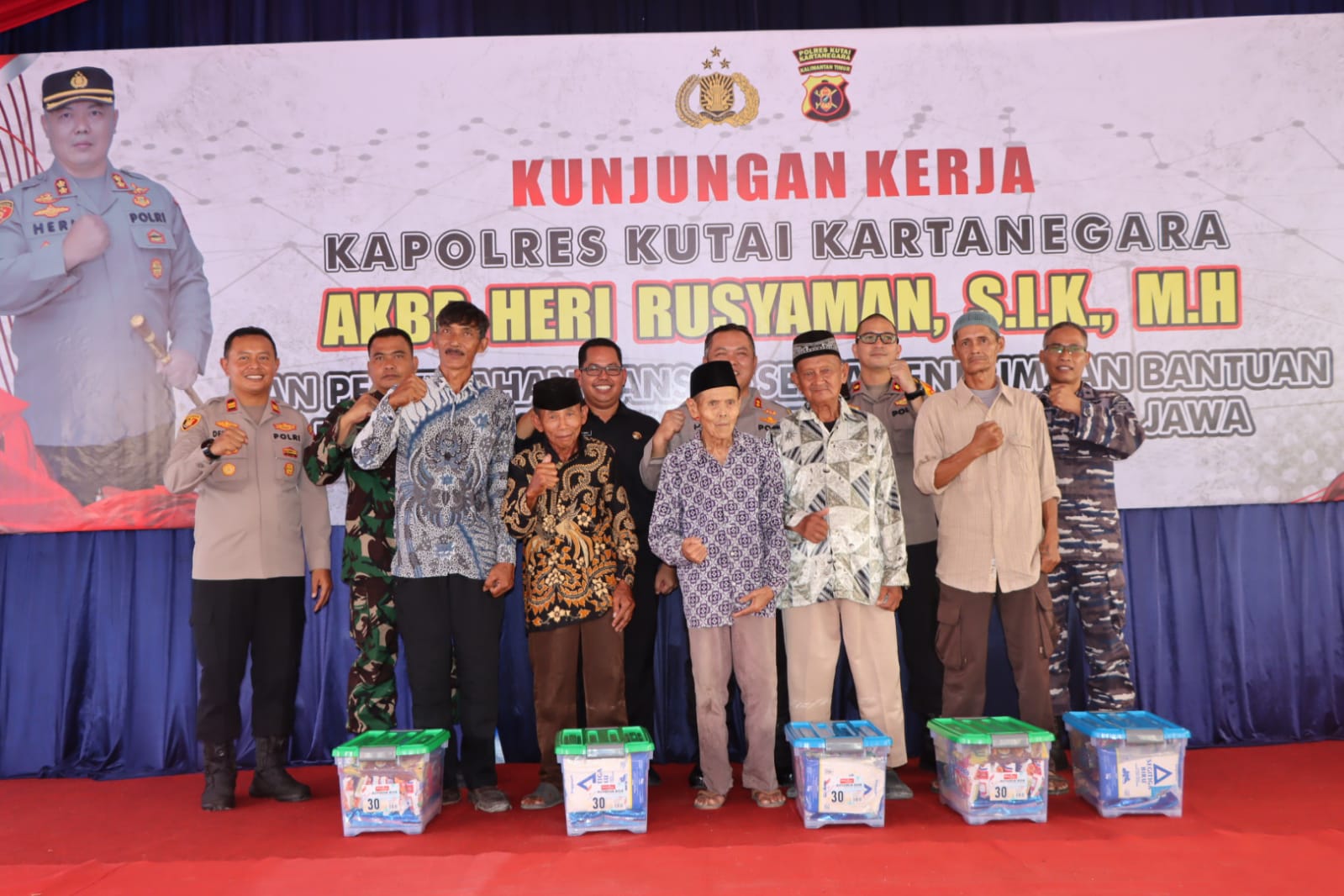 Kunker ke Polsek Muara Jawa, Ini Yang Menjadi Penekanan Kapolres Kutai Kartanegara
