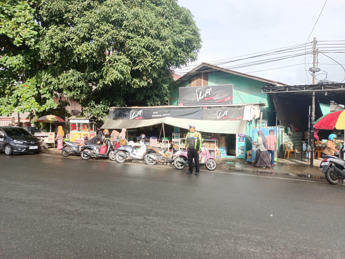 Polres Berau Lakukan Pengamanan Bazar Ramadan