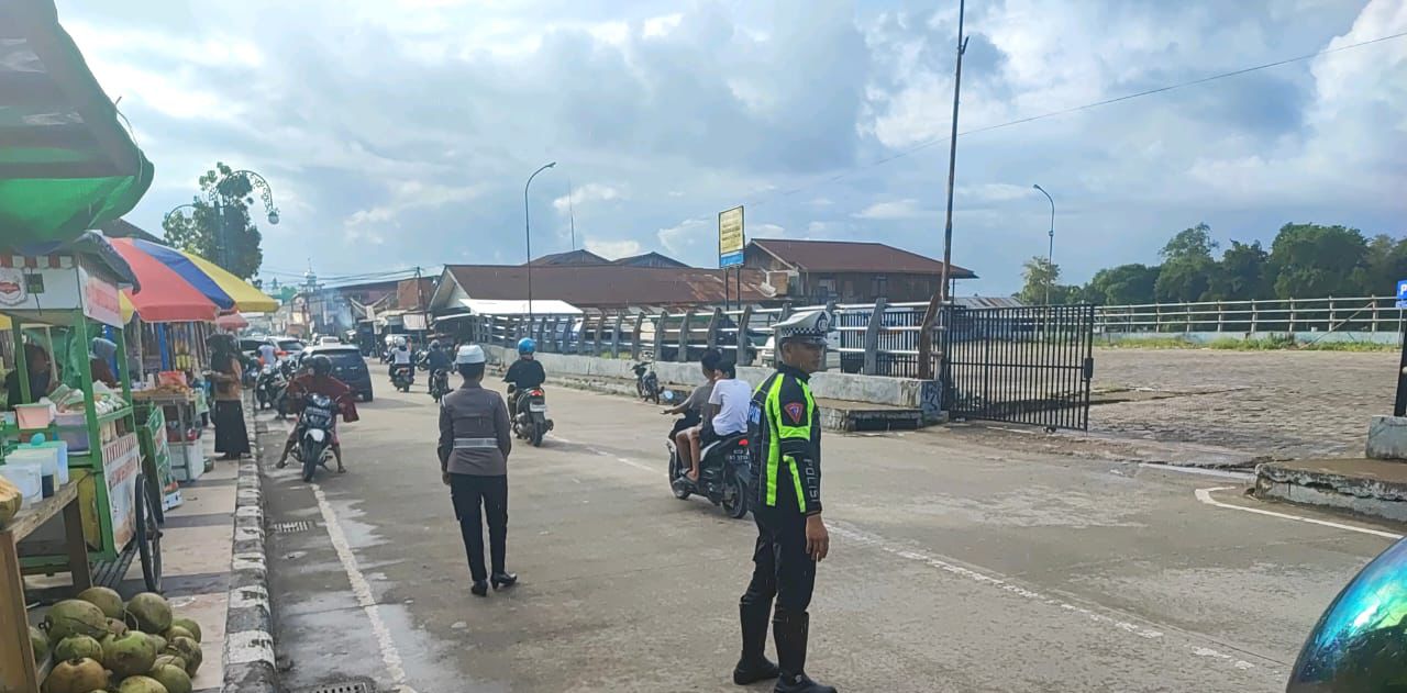 Polres Berau Lakukan Pengamanan Bazar Ramadan
