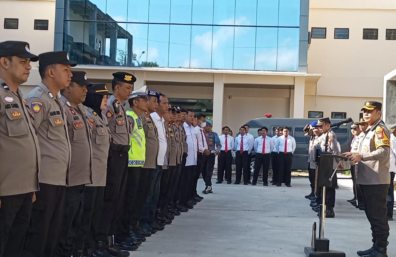 Kapolresta Balikpapan Sampaikan Mitigasi Tugas Polri dalam Apel Pagi