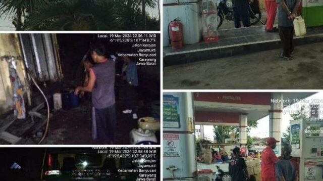 Tutup SPBU 34 -41330 Bekerja Sama Dengan Mafia solar Di Wilayah Hukum Polsek Banyusari Polres Karawang, Diduga Dilindungi Oknum Aparat Penegak Hukum