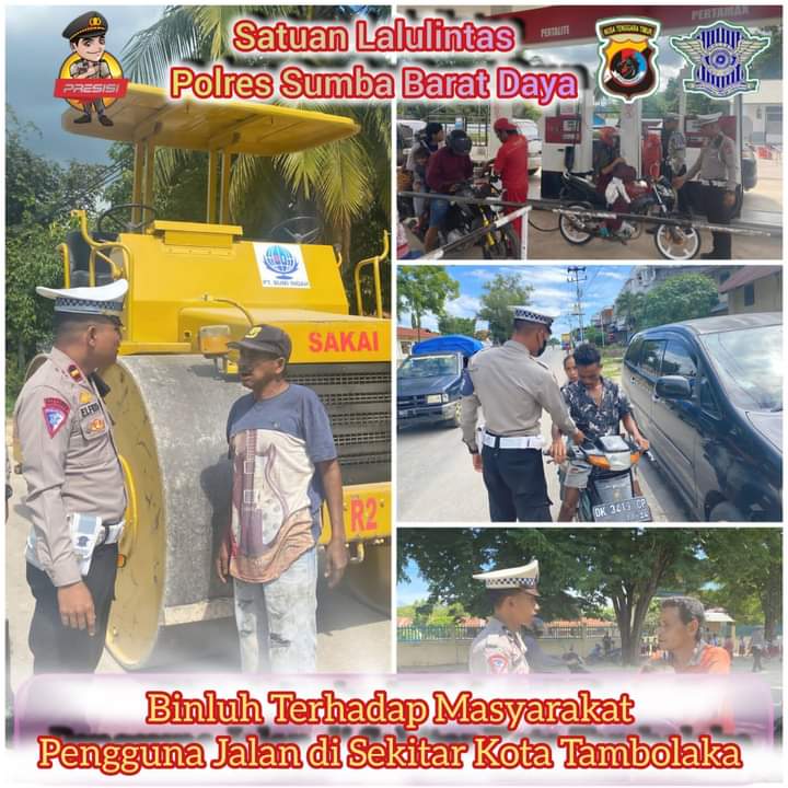 Wujudkan Kamseltibcarlantas Satlantas Polres SBD Gelar Pembinaan dan Penyuluhan Binluh Kepada Masyarakat