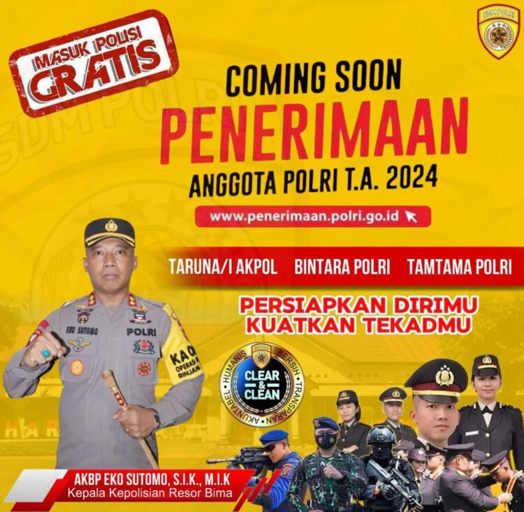 Goes to School, Polsek Bolo Sosialisasi Penerimaan Calon Anggota Polri T.A 2024
