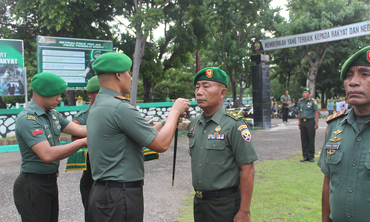 Dandim 1601/Sumba Timur Pimpin Korp Raport Kenaikan Pangkat Bagi Personel Kodim 1601/Sumba Timur