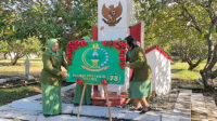 Ketua Persit KCK Cabang XII Kodim Sumba Timur Pimpin Ziarah Dalam Rangka HUT Persit KCK Ke- 78
