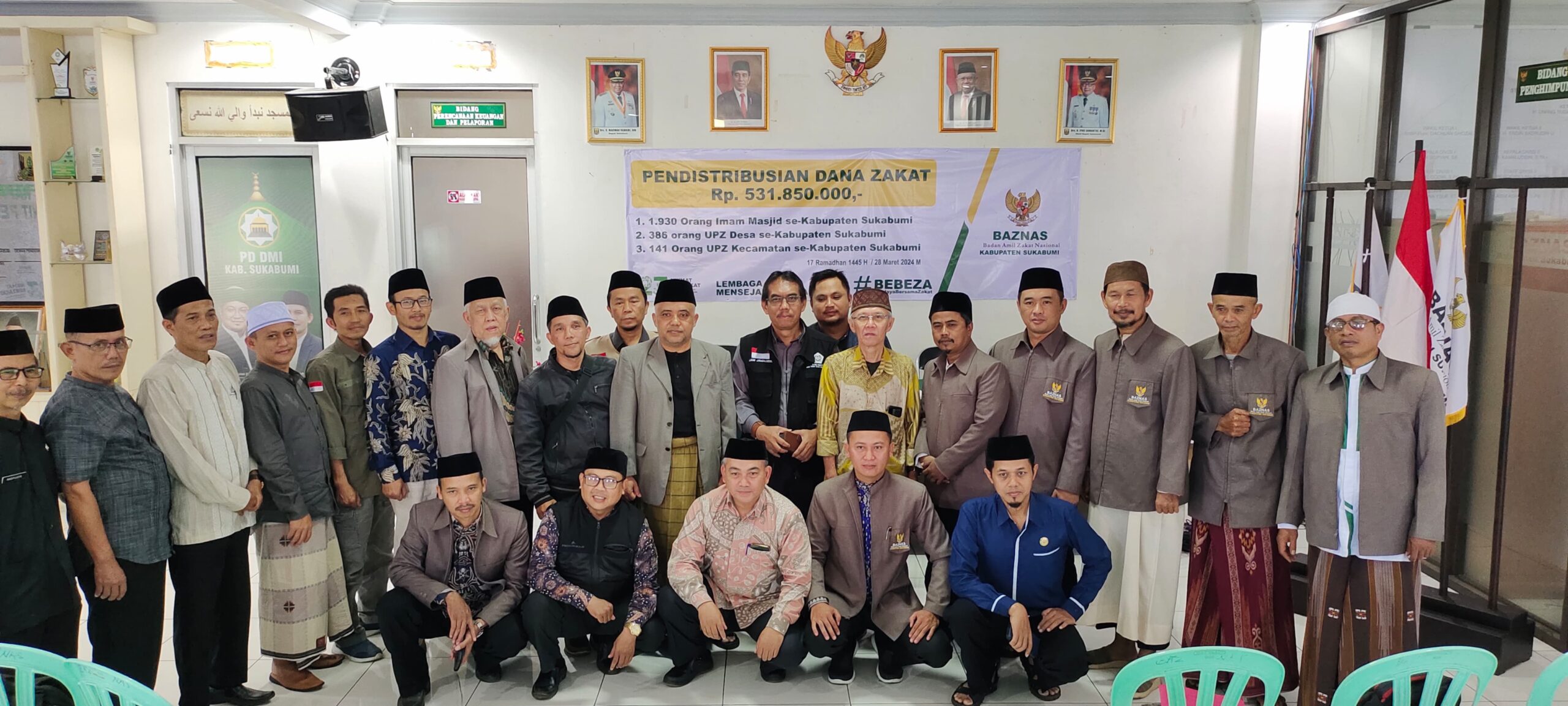 Pendistribusian Dana Zakat Baznas Kabupaten Sukabumi Jawa Barat Tahun 2024