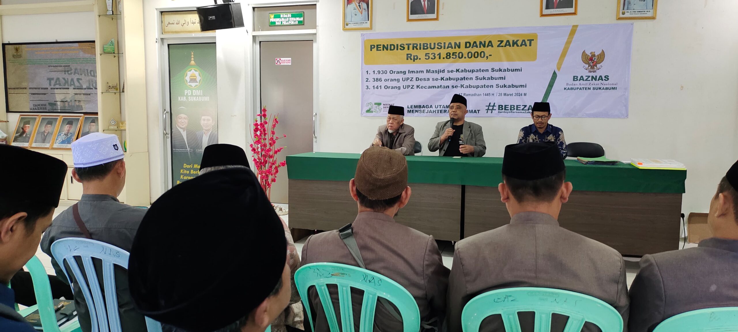 Pendistribusian Dana Zakat Baznas Kabupaten Sukabumi Jawa Barat Tahun 2024