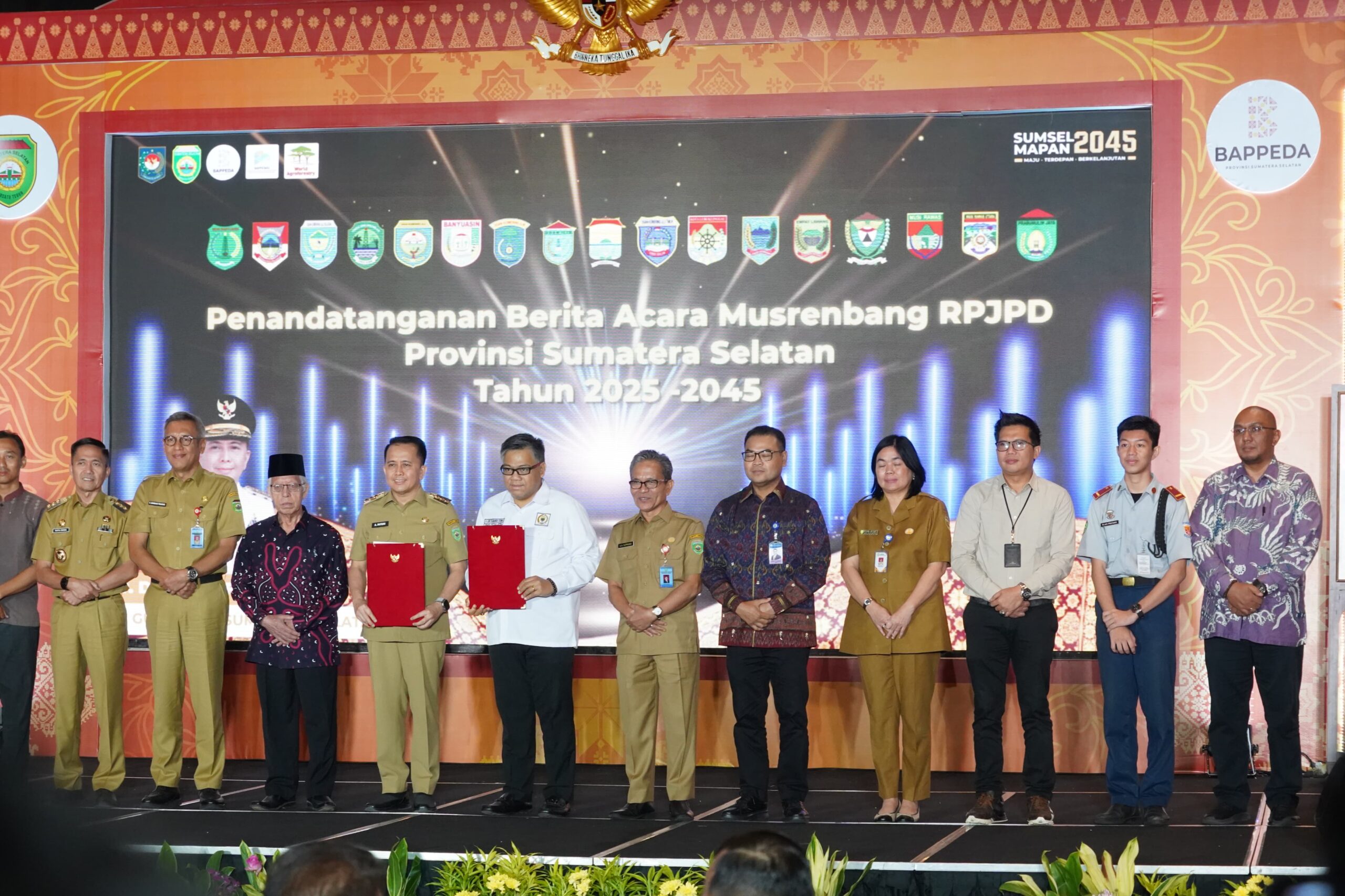 Bersama Wujudkan Sumsel Mapan 2045, Pj. Bupati Ikuti Musrenbang RPJPD Provinsi 2025-2045
