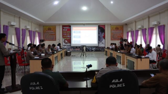 Sinergi Kesiapan Operasi Ketupat Krakatau 2024, Polres Tanggamus Rapat Koordinasi Lintas Instansi