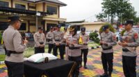 Kapolres Pimpin Penyaluran Zakat Fitrah dari 793 Personil Polres Tasik Kota, Sebanyak 2.230 Kg Beras