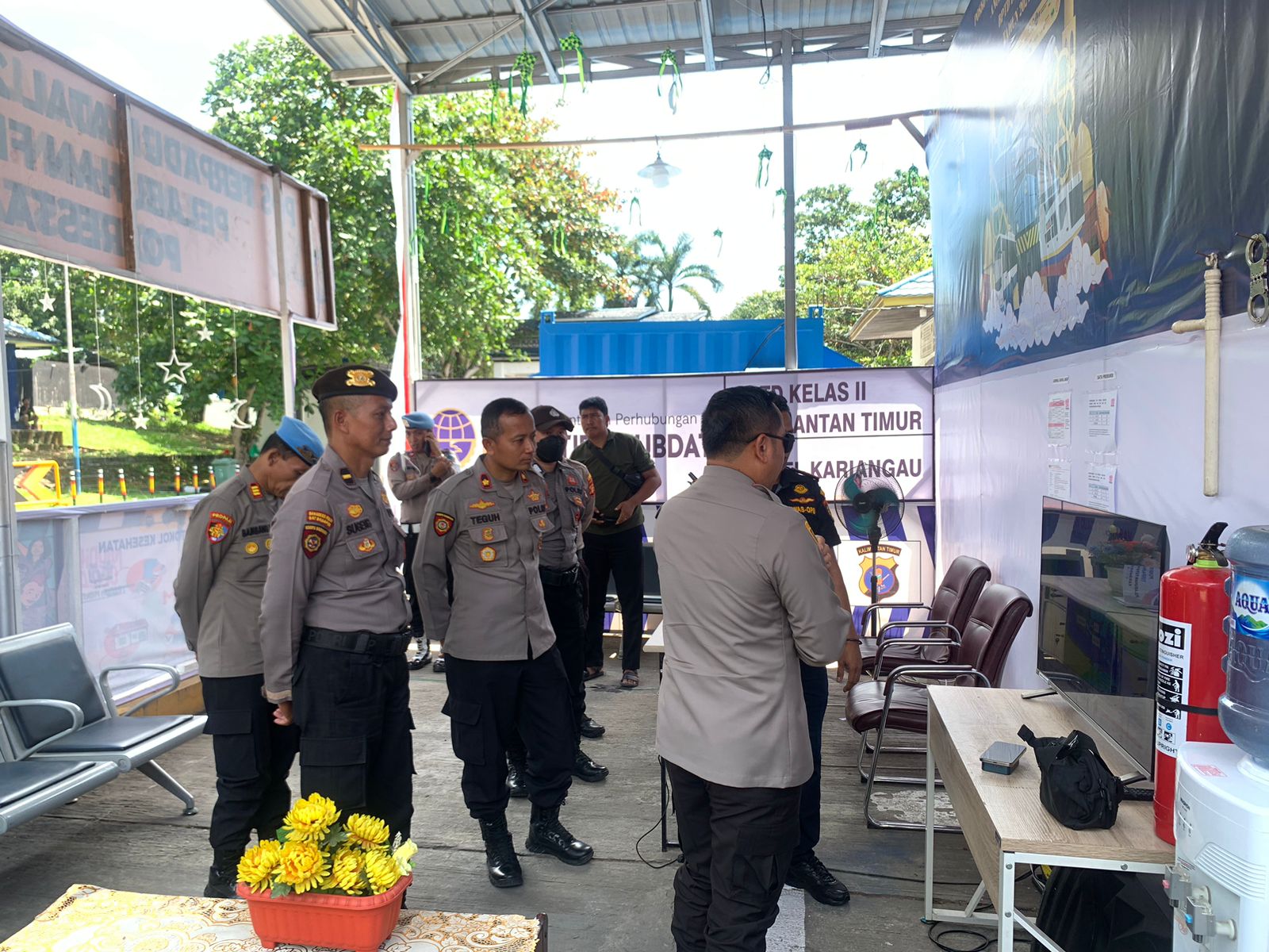Kapolresta Balikpapan Pantau Pintu masuk POS Terpadu Pelabuhan Kariangau "
