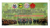 K.D.E.M.I Koridor Ciamis Ta Patah Semangat Bagi-Bagi Takjil Di Bulan Suci Ramadhan Walaupun Di Guyur Hujan