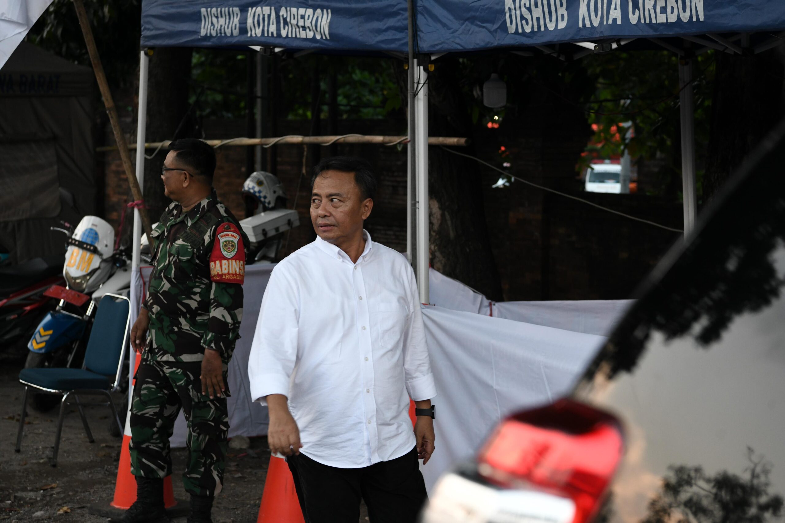 Sekda Jabar Herman Suryatman Monitoring Rest Area dan Posko UPTD Dishub Wilayah IV Kab. Cirebon