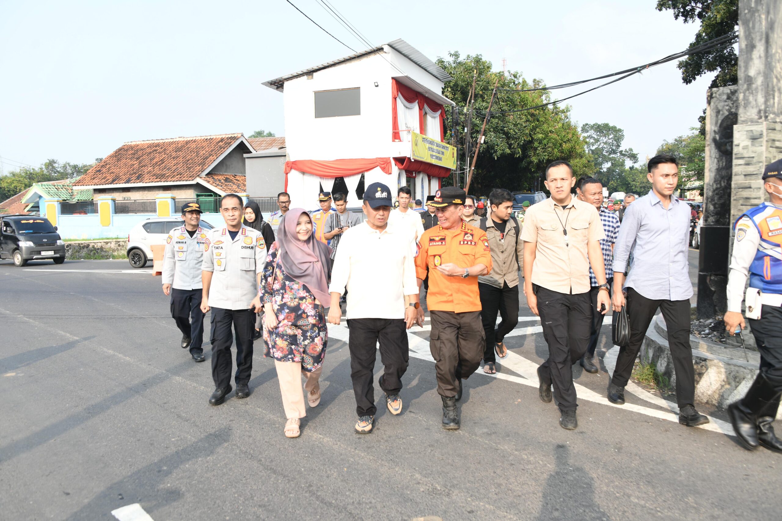 Sekda Herman Suryatman Pantau Posko Mudik di Majalengka dan Sumedang