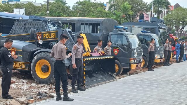 Apel gelar Pengamanan Ibadah Sholat Idul Fitri 2024 Polresta Balikpapan Menurunkan 261 Petugas Pengamanan