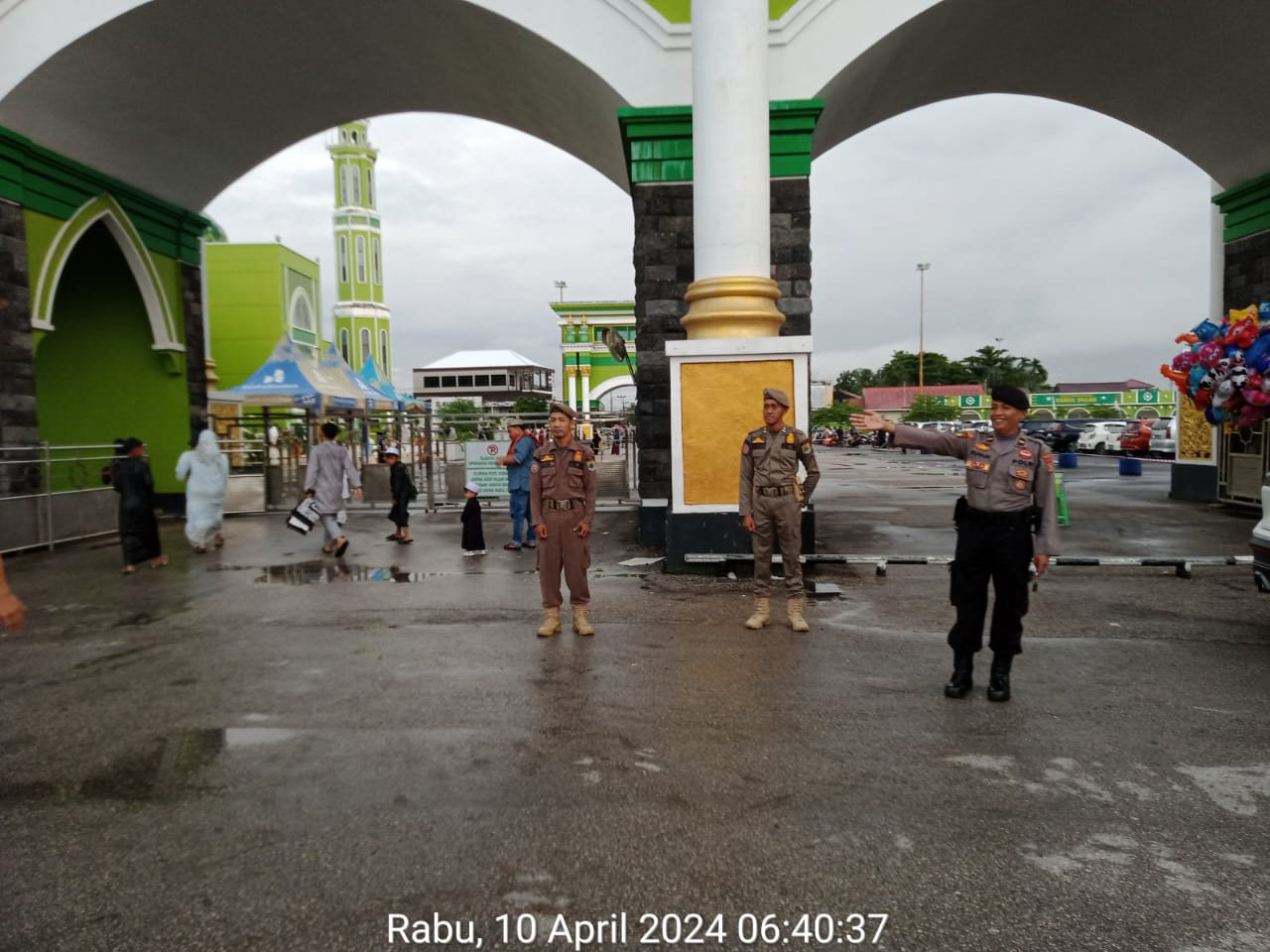 Beri Rasa Aman, Polres Paser Gelar Pengamanan Ibadah Sholat Ied Hari Raya Idul Fitri 1445 H