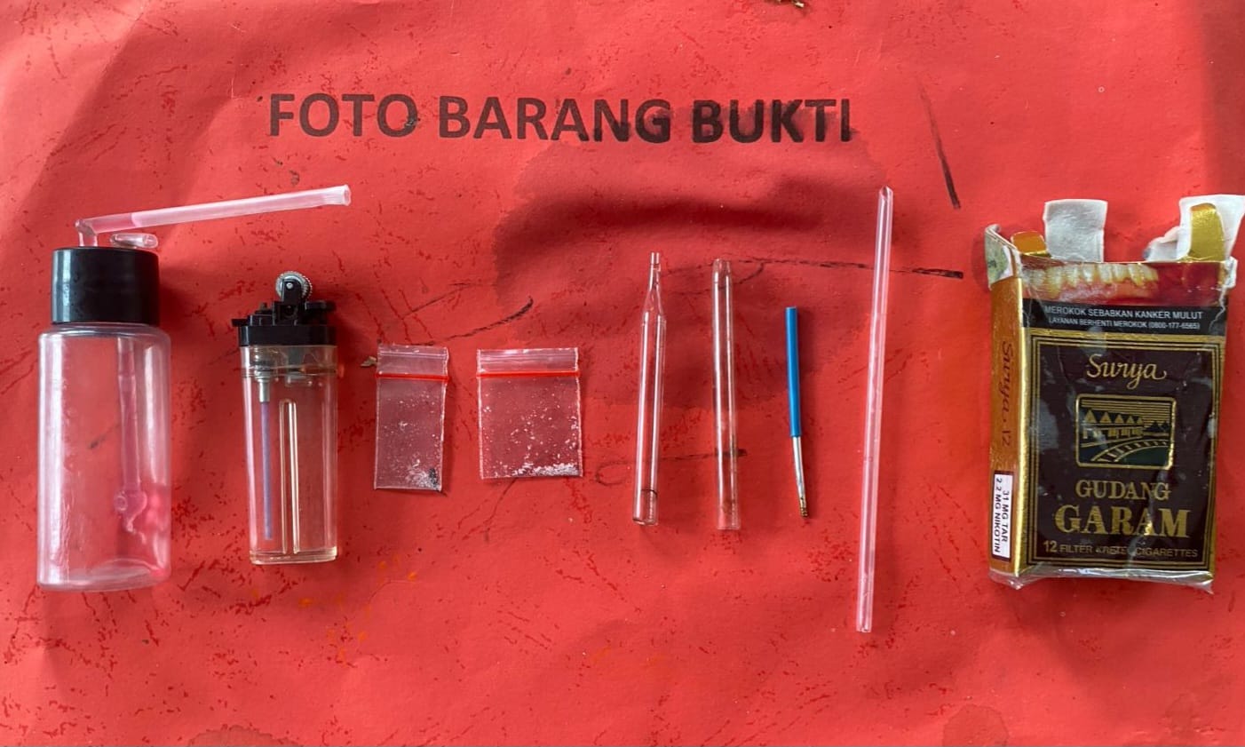 Satresnarkoba Polres Polres Tanggamus Tangkap Dua Pria di Baros Kota Agung