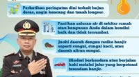 Waspada Cuaca Ekstrim, Ini Imbauan Kapolres Manggarai Barat