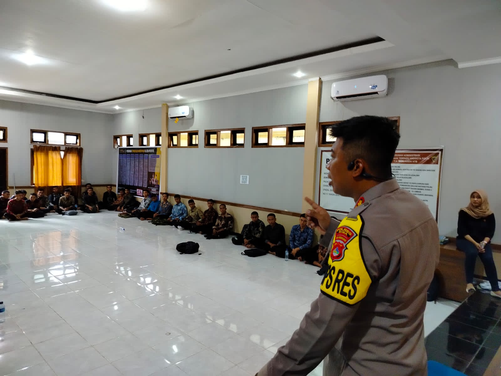 Kapolres Bima Berikan Motivasi Kepada Ratusan Peserta Seleksi Casis Polri T.A. 2024