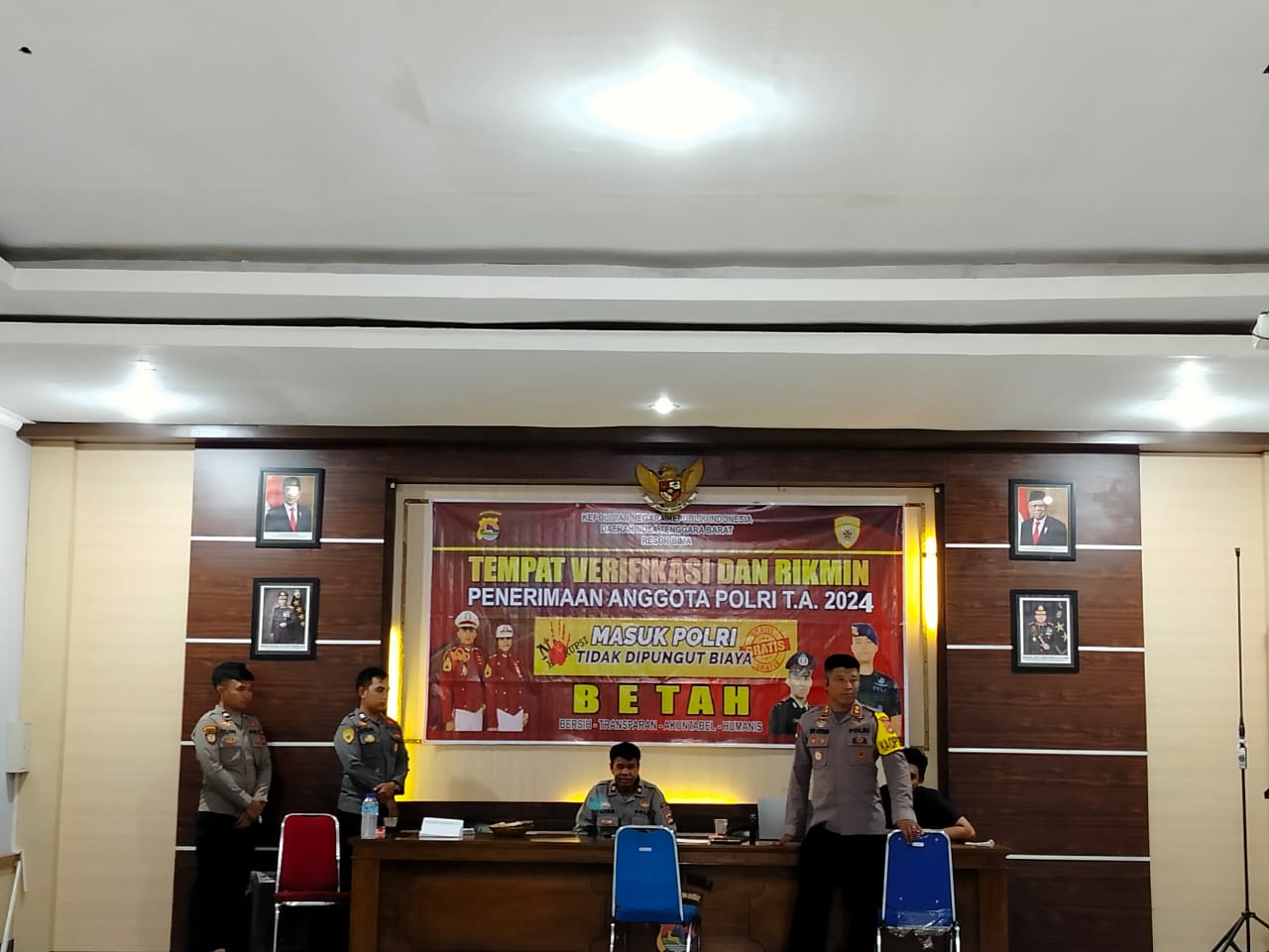 Kapolres Bima Berikan Motivasi Kepada Ratusan Peserta Seleksi Casis Polri T.A. 2024