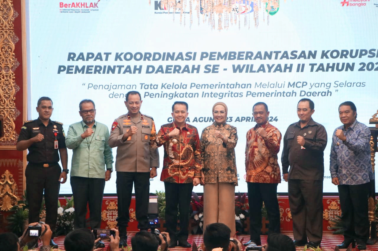 Dukung KPK Berantas Korupsi, Pemkab. Muara Enim Komitmen Tingkatkan Nilai MCP