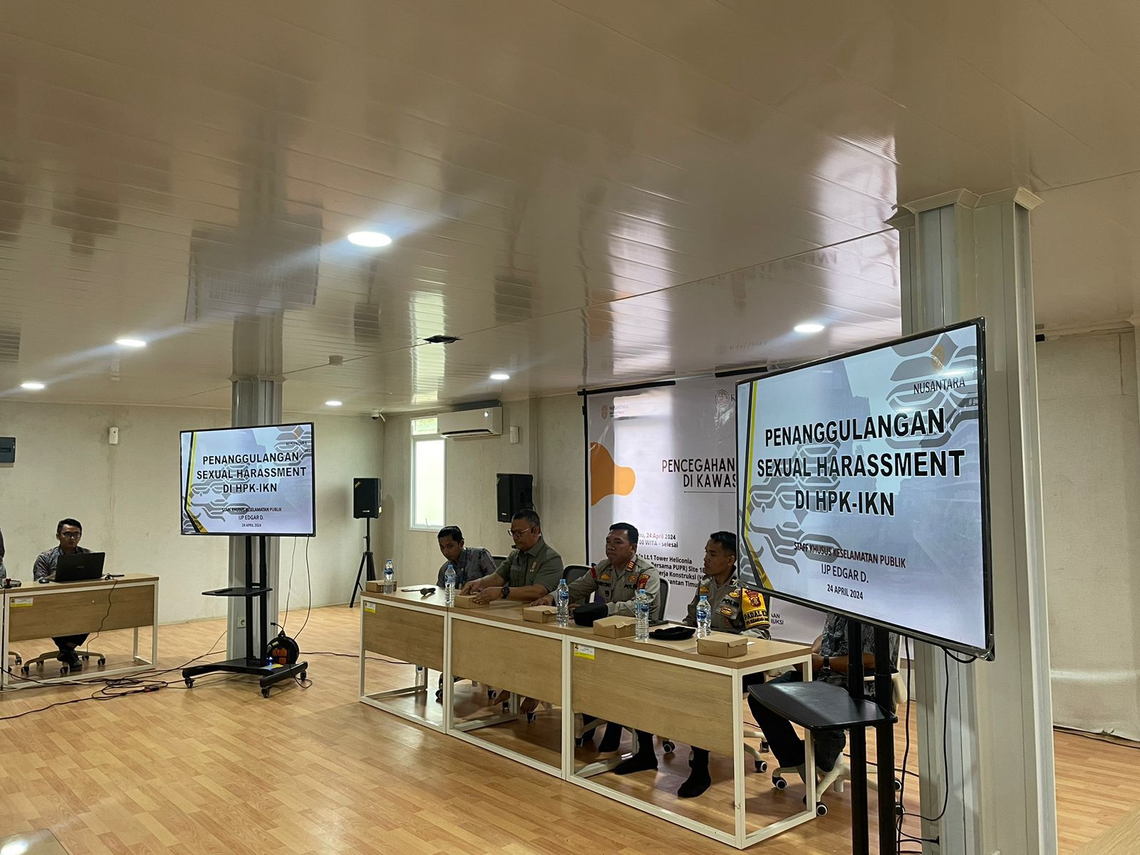 Kapolres PPU beserta Kapolsek Sepaku Hadir dalam Kegiatan Pencegahan Tindak Pidana di Kawasan HPK IKN