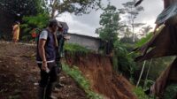 Hujan Deras Disertai Angin Kencang, Akibatkan Bencana Tanah Longsor Di Desa Dawagung, 4 Rumah Warga Terdampak