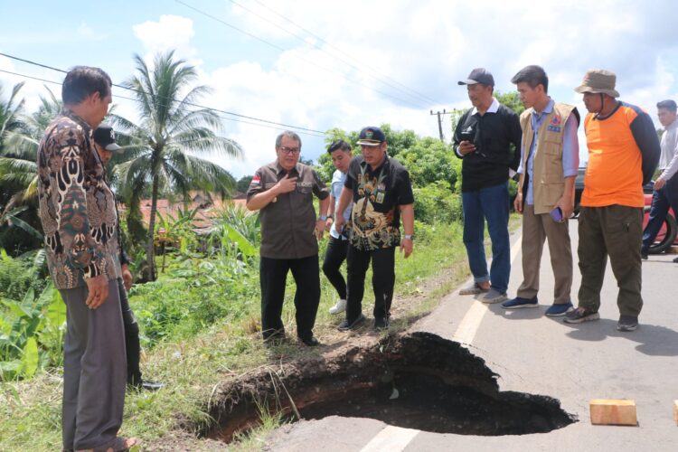 Jalan Amblas di Panang Jaya, Pj. Bupati Muara Enim Upayakan Segera Perbaikan