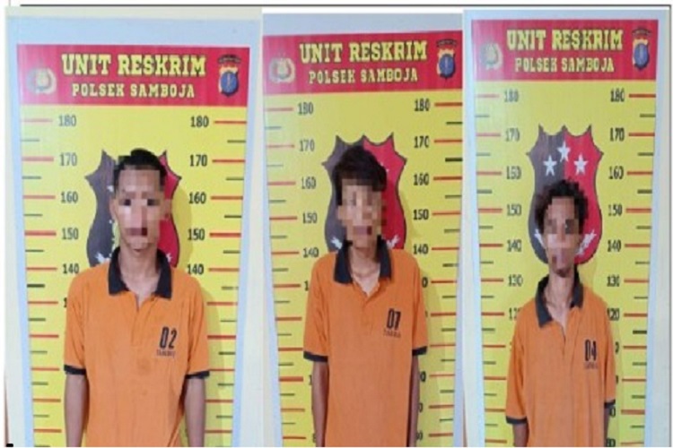 Polsek Samboja Amankan 3 Pelaku Pembobolan Rumah, Sikat Uang Korban Senilai Rp 120 Juta
