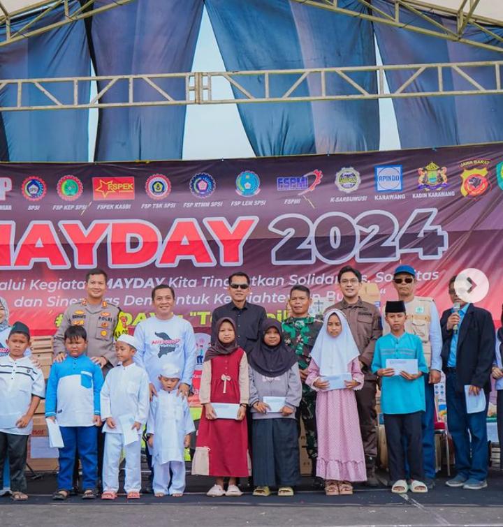 Ikut Meriahkan Mayday 2024, Bupati Karawang: Tetap Solid untuk Kesejahteraan Buruh