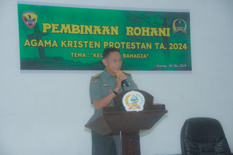 Pembinaan Mental Rohani Kristen Protestan Bagi Anggota di Korem 161/WS