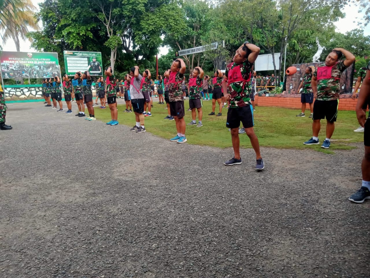 Tes Kemampuan Kesegaran Jasmani (Garjas) Kodim 1601/Sumba Timur Periodik I Tahun 2024