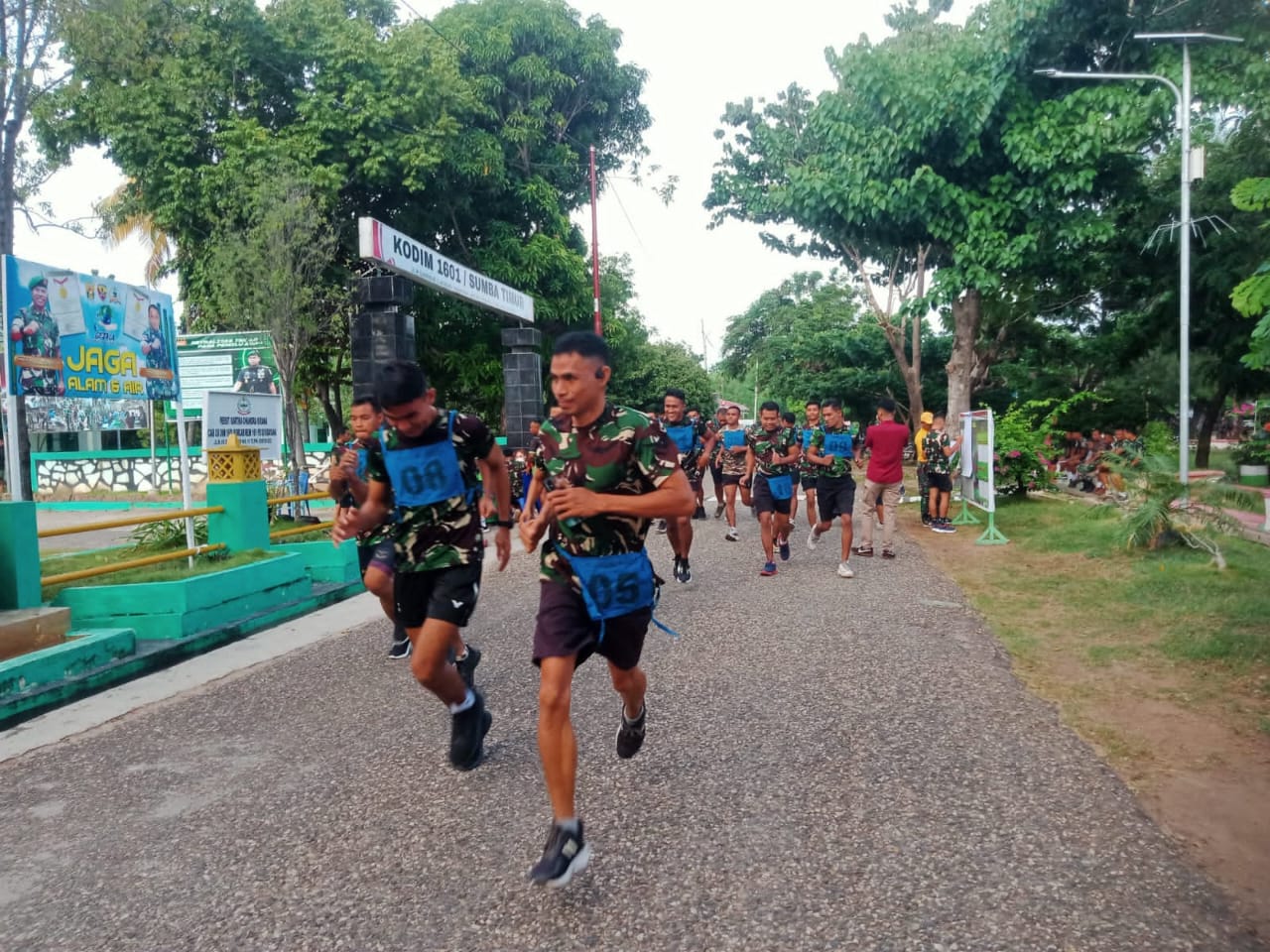 Tes Kemampuan Kesegaran Jasmani (Garjas) Kodim 1601/Sumba Timur Periodik I Tahun 2024