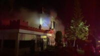 Gedung Detasemen Gegana Satbrimob Polda Kaltim Terbakar