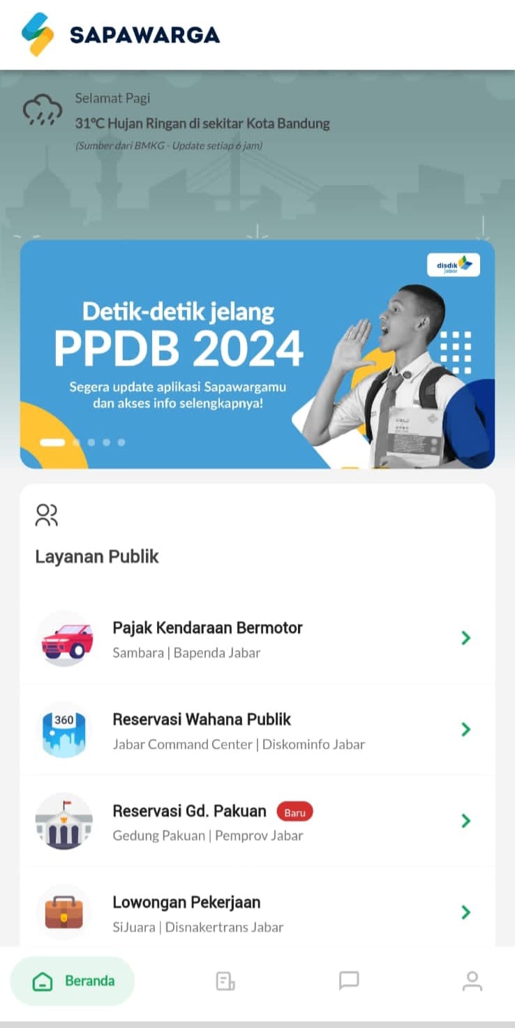 Pemda Provinsi Jabar Gunakan Aplikasi Sapawarga untuk Mudahkan Masyarakat di PPDB 2024