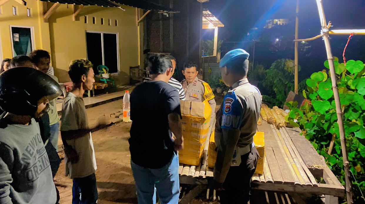 Patroli KRYD, Polsek Rasanae Barat Berhasil Menyita Ratusan Botol Miras Berbagai Jenis