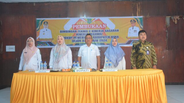 PJ. Sekda Suwandi Buka Bimtek E-kinerja Pegawai Lingkup Pemkab Bima