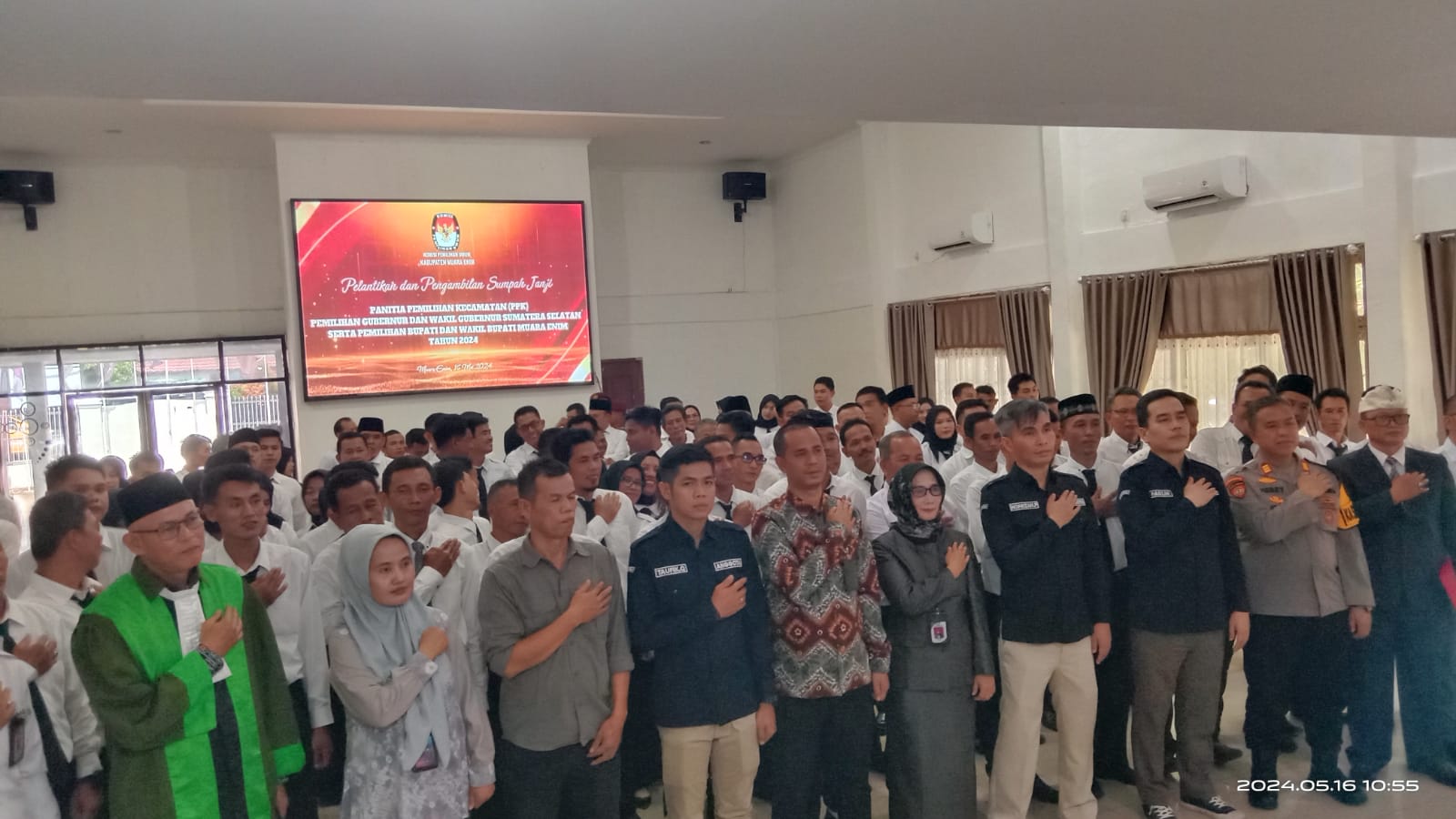 KPUD Kabupaten Muara Enim Lantik 110 Anggota PPK untuk 22 Kecamatan